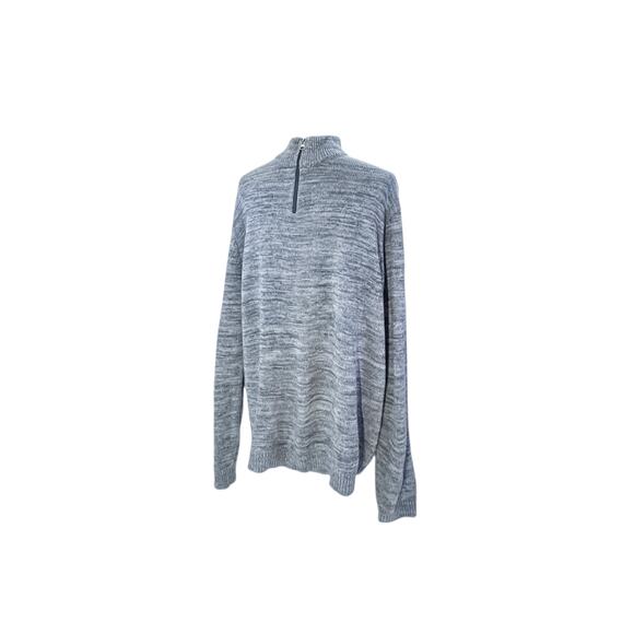 VIA Europa Heathered Grey Acrylic Sweater - XXL - Picture 4 of 5